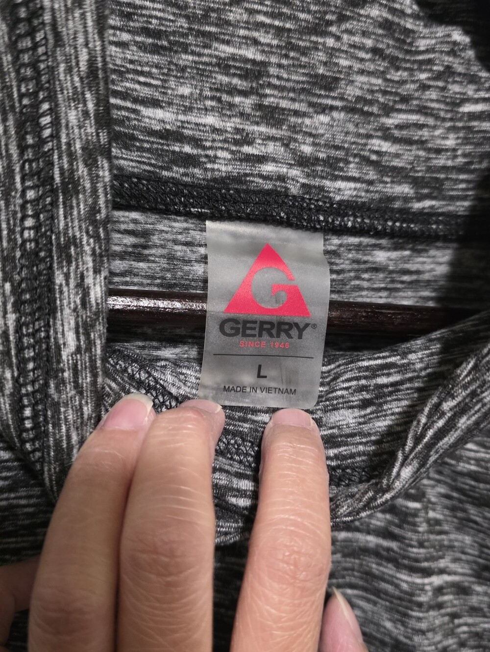 Gerry Womens Heathered Black/Gray  Performance Turtleneck PullOver Sweatshirt - Picture 10 of 12